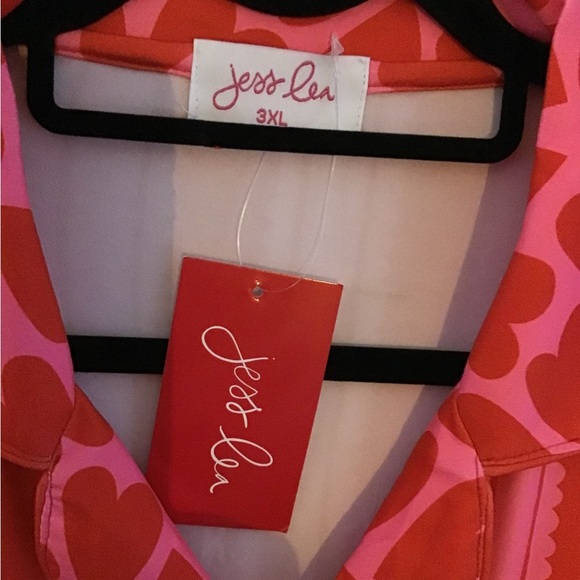 Jess Lea Heartfelt Stripes Ruffle Pajama Set - Picture 5 of 5